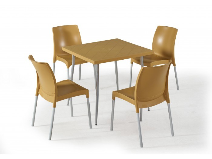 Градински комплект CASTEL set 4 (горчица)